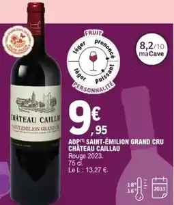 E.Leclerc Express Château caillau - aop saint-émilion grand cru offre
