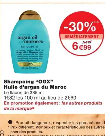 Monoprix Shampoing OGX offre