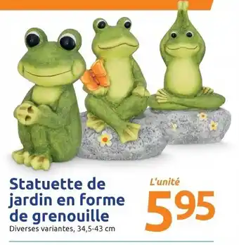 Action Statuette de jardin en forme de grenouille offre
