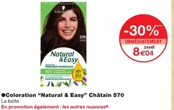 Monoprix Coloration natural & easy châtain offre