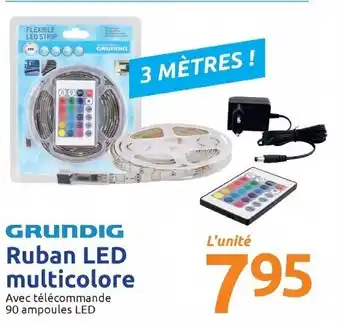 Action Grundig Ruban LED multicolore offre