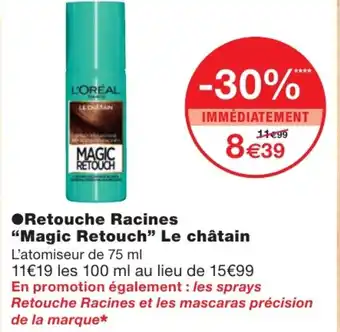 Monoprix Retouche racines magic retouch offre