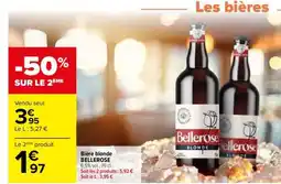 Carrefour Bière Blonde Bellerose offre