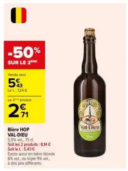 Carrefour Bière HOP VAL-DIEU offre