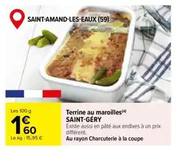 Carrefour Terrine au maroilles offre