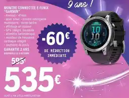 E.Leclerc Montre Connectée E Fenix Garmin offre