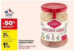Carrefour Choucroute Garnie Charles Christ offre