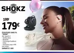 E.Leclerc Écouteurs sans fil SHOKZ offre