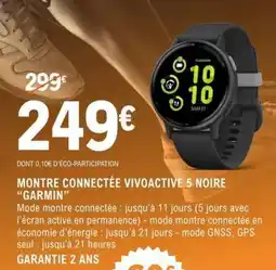 E.Leclerc Montre connectée Vivoactive 5 noire Garmin offre