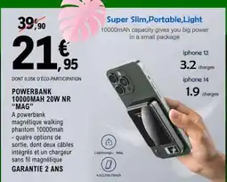 E.Leclerc POWERBANK 10000MAH 20W NR “MAG” offre