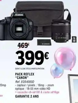 E.Leclerc PACK REFLEX CANON offre