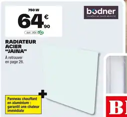 Brico Dépôt Radiateur acier "jaina” offre