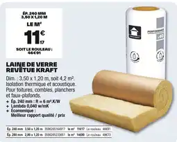 Brico Dépôt Laine de verre revêtue kraft offre
