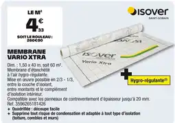 Brico Dépôt ISOVER Membrane vario xtra offre