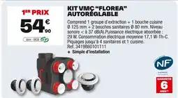 Brico Dépôt Kit vmc "florea" autoréglable offre