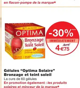 Monoprix Gélules optima solaire offre