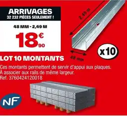 Brico Dépôt Lot 10 montants offre