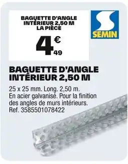 Brico Dépôt Baguette d'angle intérieur 2,50 m offre