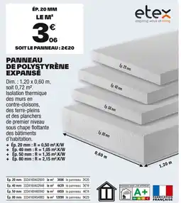 Brico Dépôt Panneau de polystyrene expanse offre