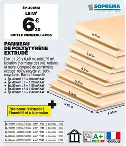 Brico Dépôt SOPREMA Panneau de polystyrene extrude offre