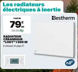 Brico Dépôt BESTHERM Radiateur ceramique "loxy" 1000 w offre