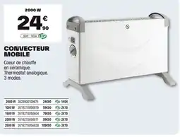 Brico Dépôt Convecteur mobile offre