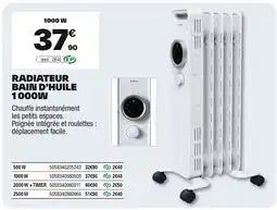 Brico Dépôt Radiateur bain d'huile offre