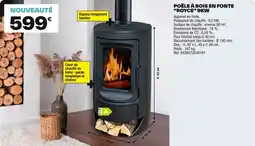 Brico Dépôt Poêle à bois en fonte "royce" 9kw offre