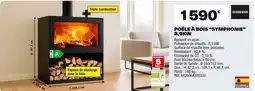 Brico Dépôt ECODESIGN Poêle à bois "symphonie" 8,9kw offre