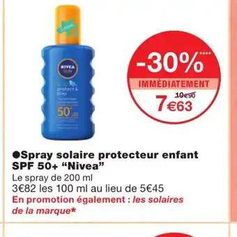 Monoprix Spray solaire protecteur enfant offre
