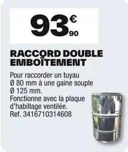 Brico Dépôt Raccord double emboîtement offre