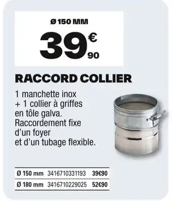 Brico Dépôt Raccord collier offre
