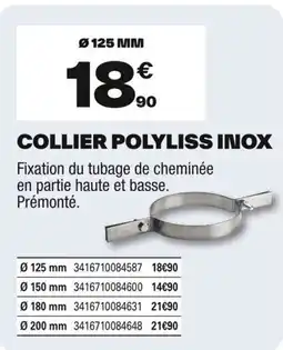 Brico Dépôt Collier polyliss inox offre