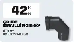 Brico Dépôt Coude émaillé noir 90° offre