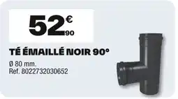 Brico Dépôt Té émaillé noir 90° offre