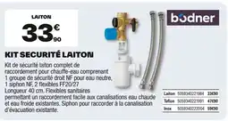 Brico Dépôt Kit securité laiton offre