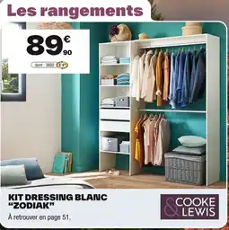 Brico Dépôt COOKE& LEWIS Kit dressing blanc "zodiak” offre