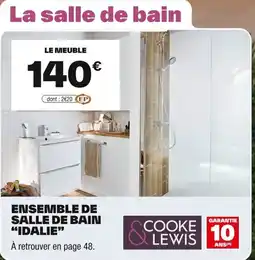 Brico Dépôt COOKE & LEWIS Ensemble de salle de bain ❝idalie" offre