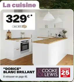 Brico Dépôt COOKE & LEWIS Dorice blanc brillant offre