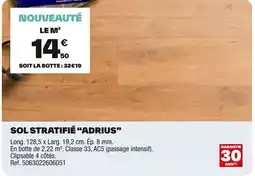 Brico Dépôt Sol stratifié "adrius" offre