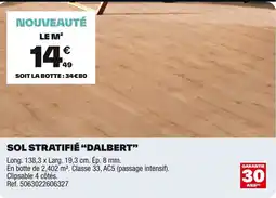 Brico Dépôt Sol stratifié "dalbert” offre