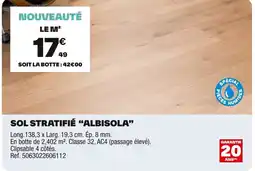 Brico Dépôt Sol stratifié “albisola" offre