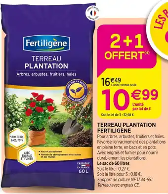 Delbard FERTILIGÈNE Terreau plantation FERTILIGÈNE offre