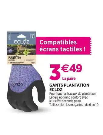 Delbard ECLOZ GANTS PLANTATION ECLOZ offre