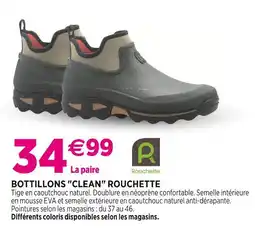 Delbard Rouchette Bottillons Clean Rouchette offre