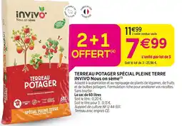 Delbard INVIVO Nous on sème TERREAU POTAGER SPÉCIAL PLEINE TERRE INVIVO Nous on sème offre