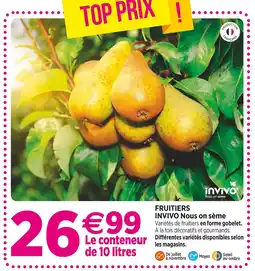 Delbard INVIVO Nous on sème FRUITIERS INVIVO Nous on sème offre