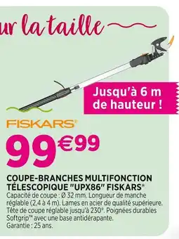 Delbard FISKARS Coupe-branches multifonction télescopique upx86 fiskars offre