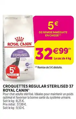Delbard ROYAL CANIN CROQUETTES REGULAR STERILISED 37 ROYAL CANIN offre