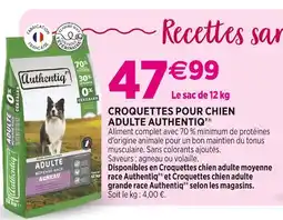 Delbard AUTHENTIQ’ CROQUETTES POUR CHIEN ADULTE AUTHENTIQ’ offre